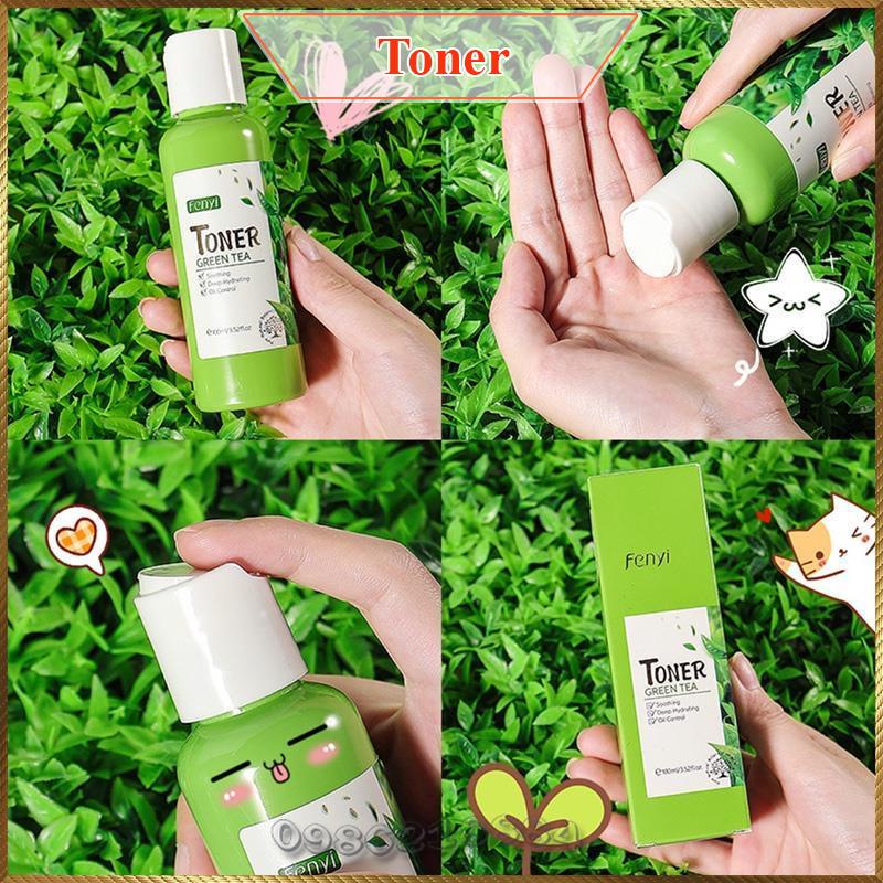 Nước hoa hồng chiết xuất Trà Xanh giảm mụn tiêu viêm Fenyi Green Tea Toner