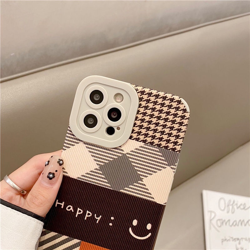 Ốp Điện Thoại Silicon Mềm Họa Tiết Mặt Cười Cho iPhone 12 13 11 Pro Max X Xs Max Xr