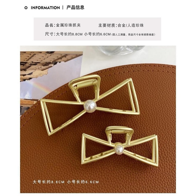 Kẹp Tóc Đuôi Cá Đính Ngọc Trai Xinh Xắn