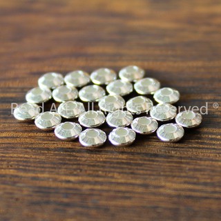 Combo 3 Charm Cách Dẹp Trơn 4MM Bạc 925, Phụ Kiện Phối Vòng Tay Phong Thuỷ, Chuỗi Hạt, Trang Sức S45 - Bead Art