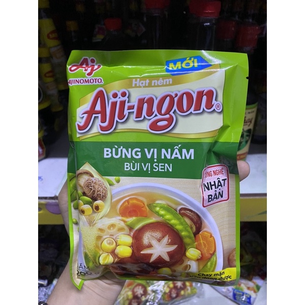 Hạt Nêm Ajingon Ajinomoto Bừng Vị Nấm Bùi Vị Sen 200g