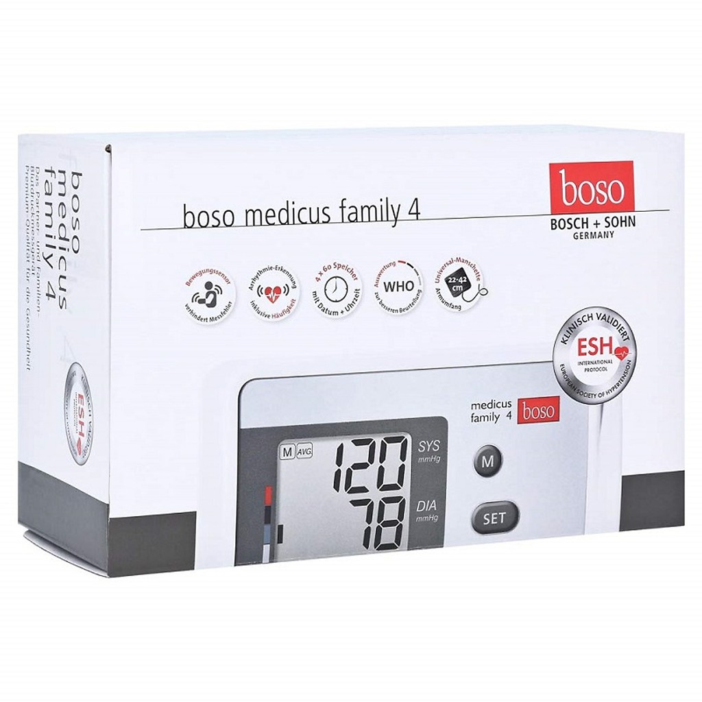 Máy đo huyết áp bắp tay tự động Boso Medicus Family 4
