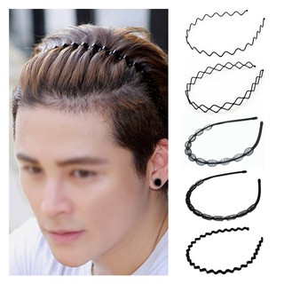 Cài tóc thể thao bằng nhựa màu đen thiết kế đa dạng cho nam và nữ