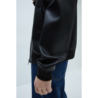 ÁO BOMBER DA ZARA MAN MÀU ĐEN