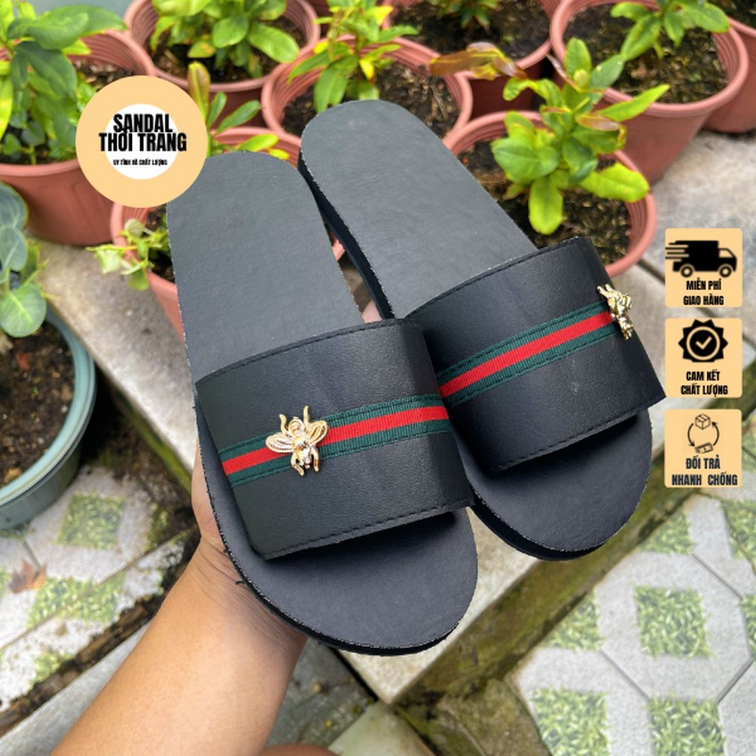 Dép cặp nam nữ, SANDALTHOITRANG Dép sandal nữ quai ngang và Dép nam quai kẹp, [ẢNH THẬT 100%] full size 30-44