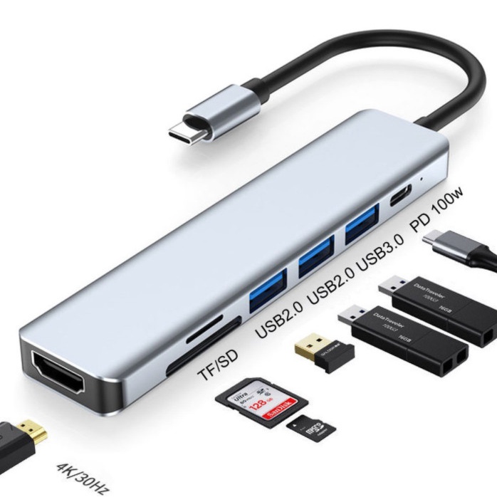 [Gì Cũng Rẻ] Hub Chuyển Đổi Type C sang 4 cổng USB / Usb to 4 cổng Usb / Hub Usb 4 Port