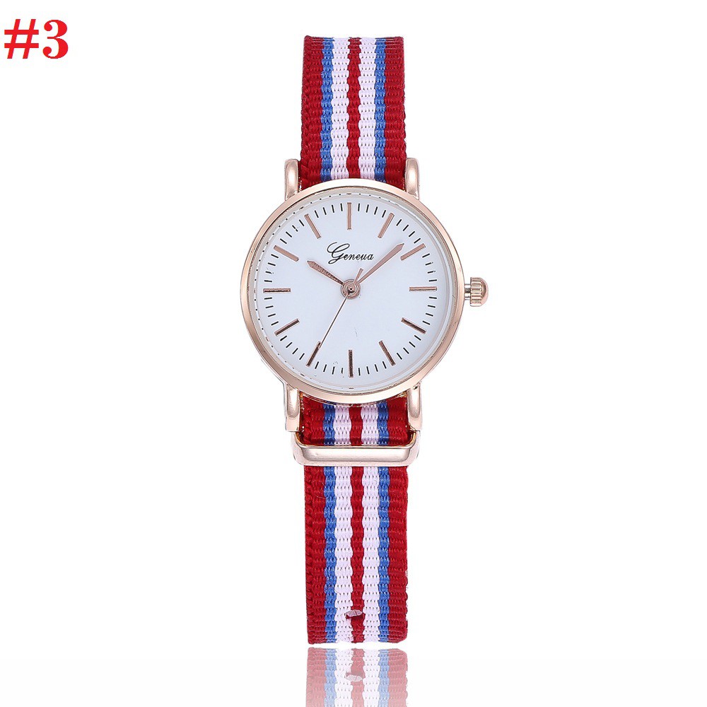Đồng hồ thời trang nữ dây vải nato Geneva PKHRGE059