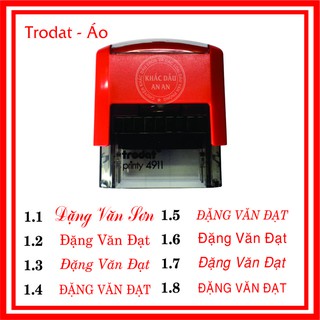 Mặt dấu tên , mặt dấu 2 dòng