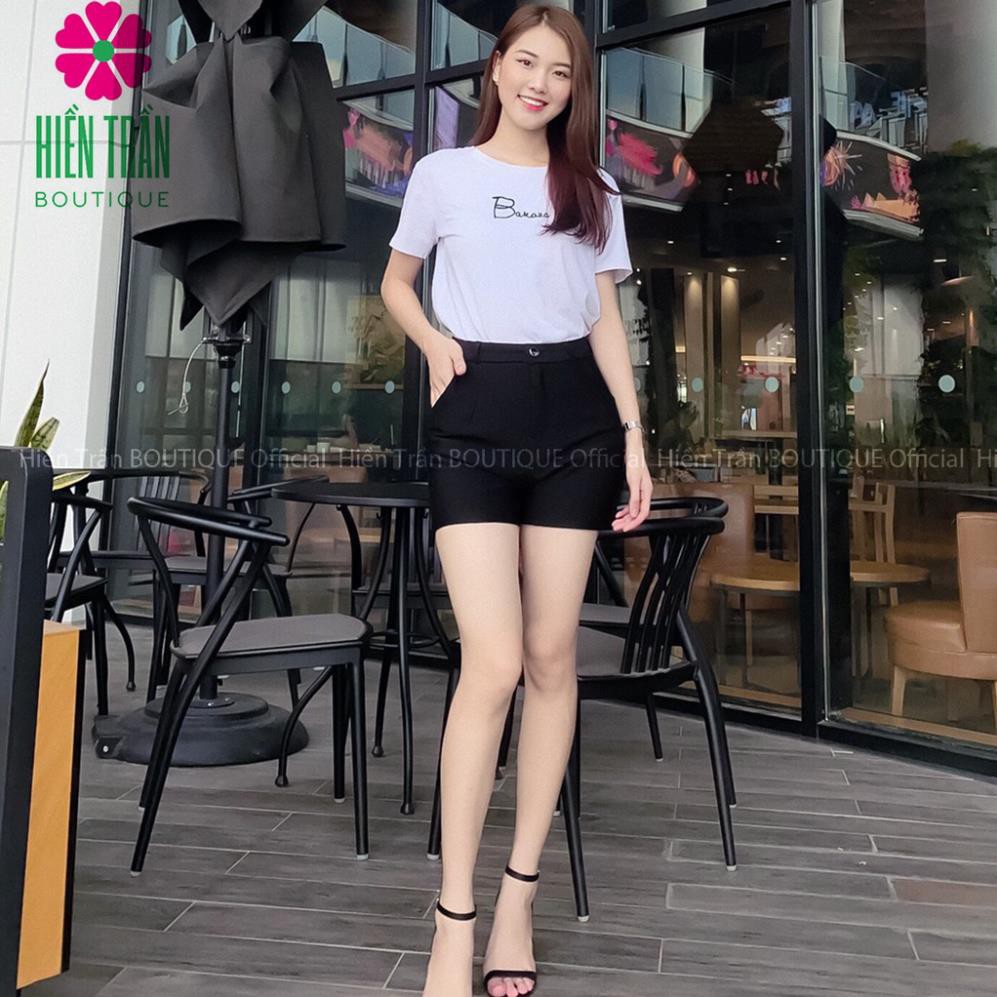 Quần sooc nữ Ruby Fashion lưng cao vải co giãn, phù hợp đi biển, leo núi, dã ngoại New *