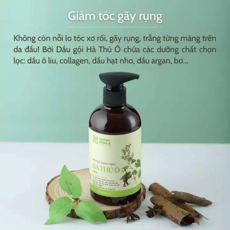 Dầu gội Hà Thủ Ô 2in1 chính hãng Cỏ Cây Hoa Lá 300ml