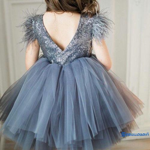 Đầm Xoè Tulle Lấp Lánh Cho Bé Gái