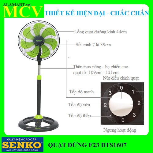 QUẠT ĐỨNG SENKO DTS1607