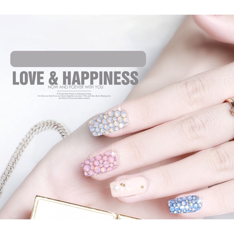 Gói hạt đá opal MISSCHEERING SS4-SS20 đính móng trang trí nghệ thuật 3D nhiều màu tùy chọn độc đáo