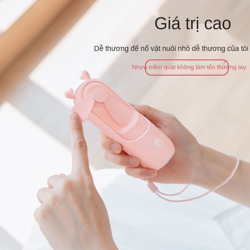 usb mini xịt ẩm đa năng quạt nhỏ pin sạc dự phòng sinh viên sử dụng siêu êm và sức gió lớn