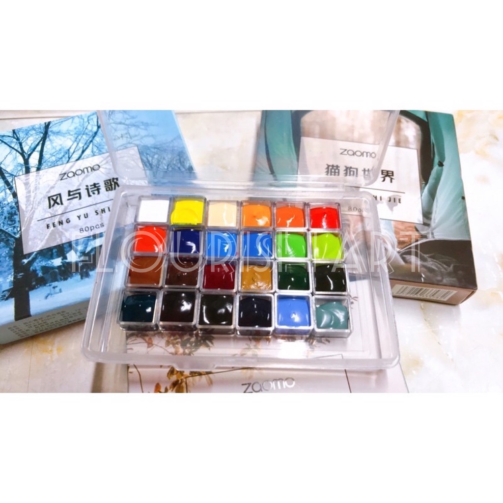 Pocket Màu Nước Holbein 0.5ML/1ML Hộp Nhựa - Set 12/24 Màu