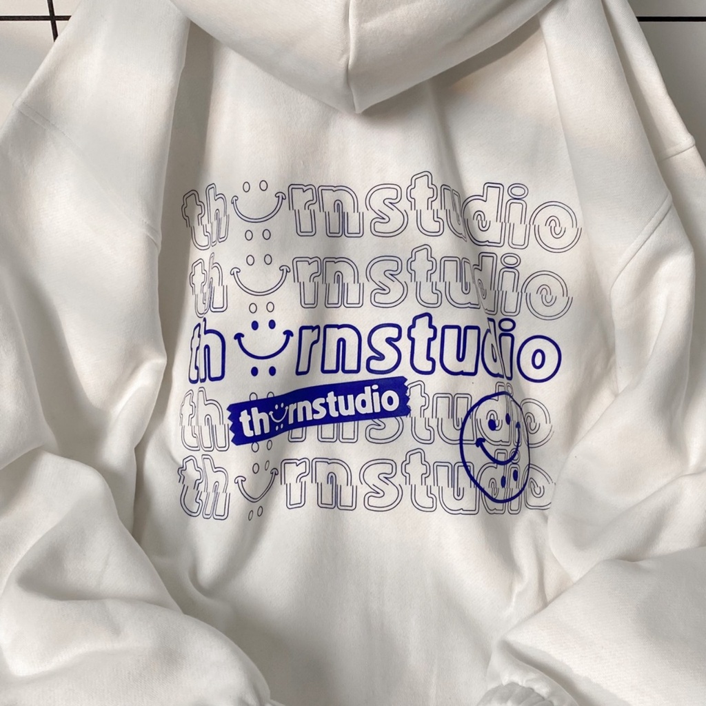 Áo Khoác Dây Kéo THORN STUDIO Nỉ Bông Dày Dặn Form Rộng Ulzzang Unisex