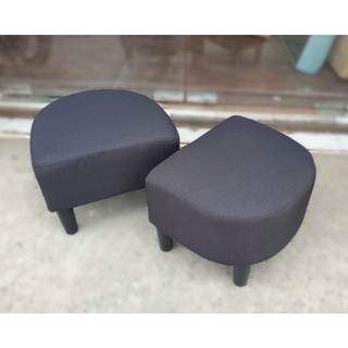 [Sales] 2 ghế đôn sofa màu đen vải bố - ghế sofa con mini nhỏ gọn