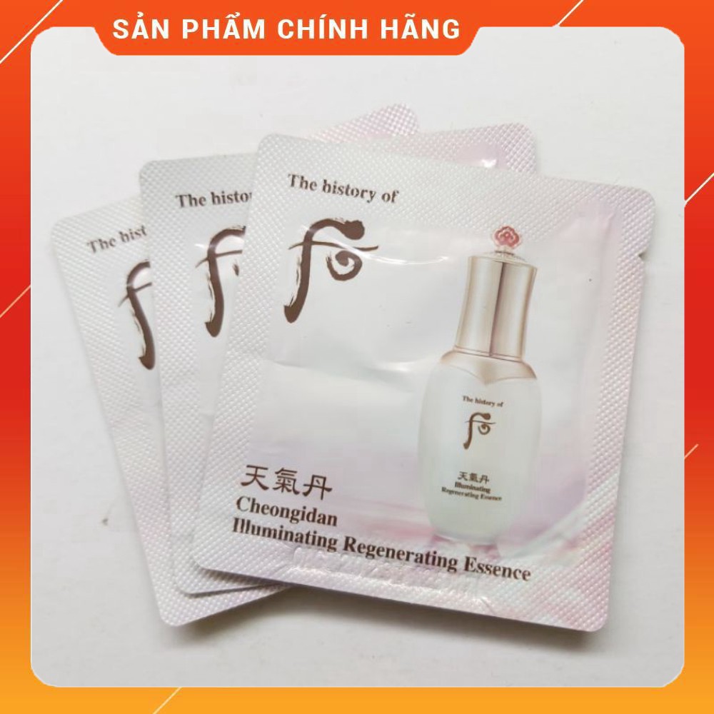 [Hot-mới] Gói tinh chất tái sinh dưỡng trắng mờ thâm nám thế hệ mới Whoo Cheongidan Illuminating Regenerating 1ml