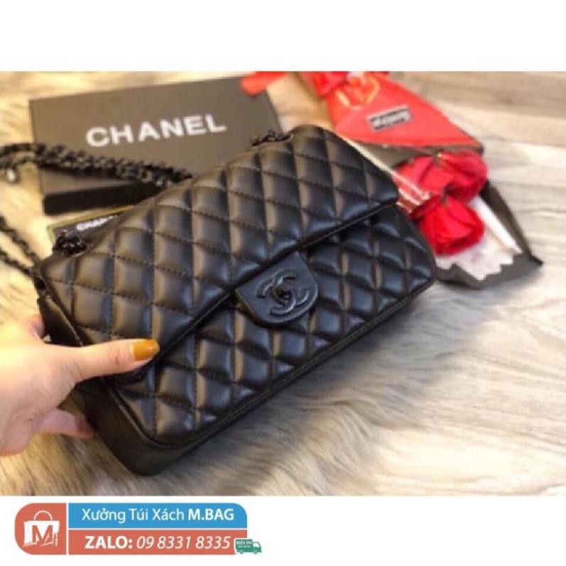 Hàng đẹp đến từng mm Túi 𝗖𝗡-𝗫 𝗞𝗵𝗼́𝗮 Đ𝗲𝗻 mềm mại FULLBACK mã T3471 _MBAGSHOP