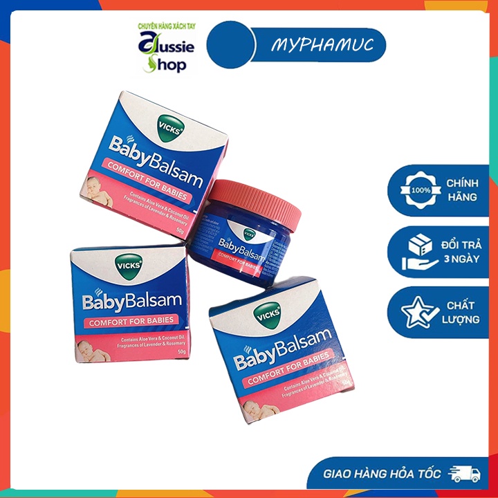 Dầu bôi ấm ngực Vicks Baby Balsam