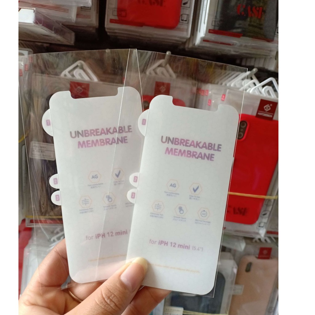 Dán PPF mặt trước AG nhám chống vân iPhone 12/12 Mini/12 Pro Max