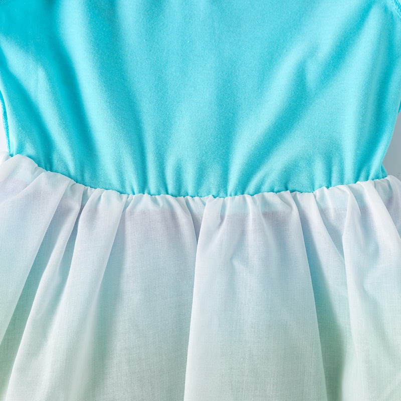 Váy elsa cho bé gái 3-8 tuổi kiểu dáng cầu vồng xinh xắn