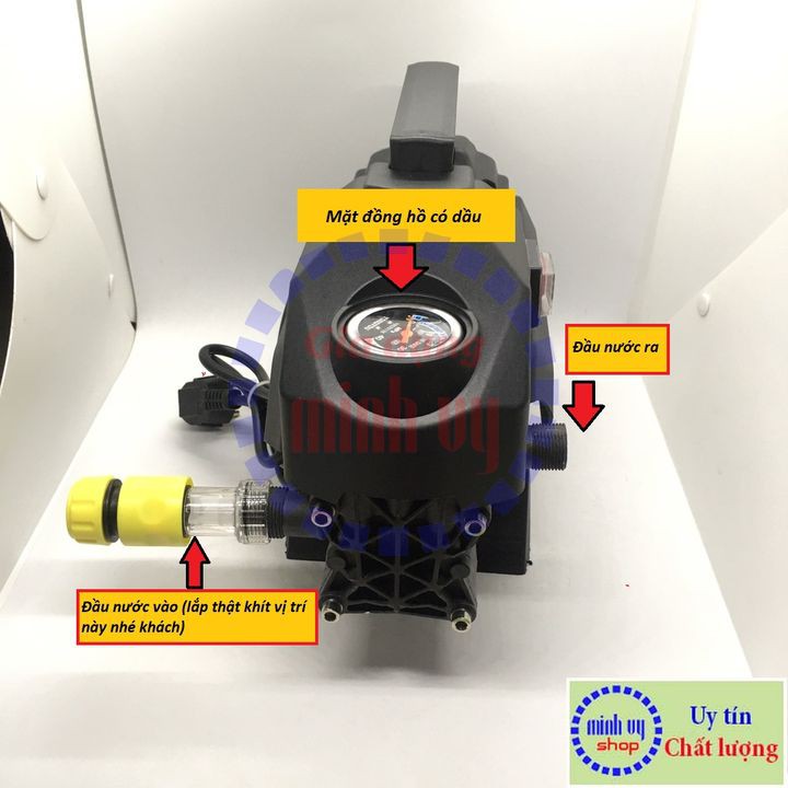 Máy xịt rửa xe Osaka V2 - thế hệ 2 - tặng kèm bình xà bông - Osaka V2