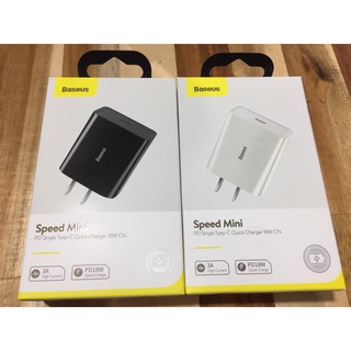 [1 cổngTypeC-18W]Đầu sạc nhanh Baseus Speed Mini TC-012PD