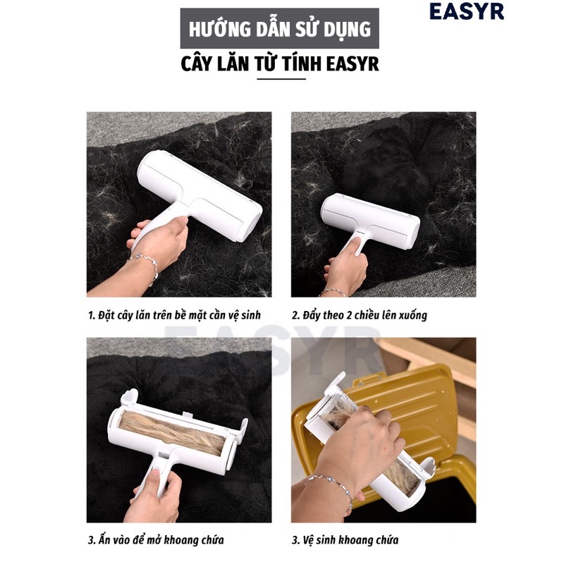 CÂY LĂN LÔNG TĨNH ĐIỆN, vệ sinh lông, bẩn trên nệm, vật dụng dễ dàng,tiết kiệm chi phí