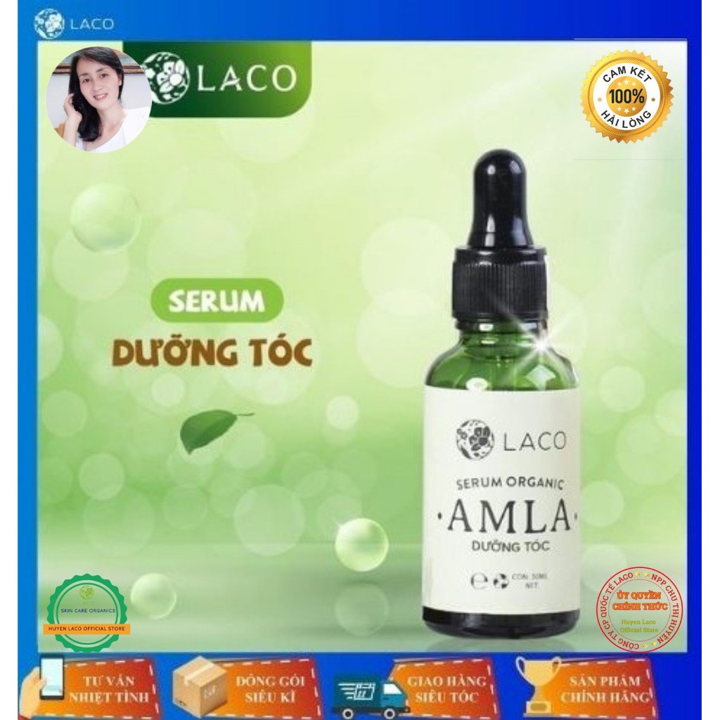 [ĐỘC QUYỀN TỪ ẤN ĐỘ]Serum Dưỡng Tóc Organic Amla Laco-Tinh Dầu Nuôi Dưỡng Da Đầu, Kích Thích Mọc Tóc Cực Nhanh