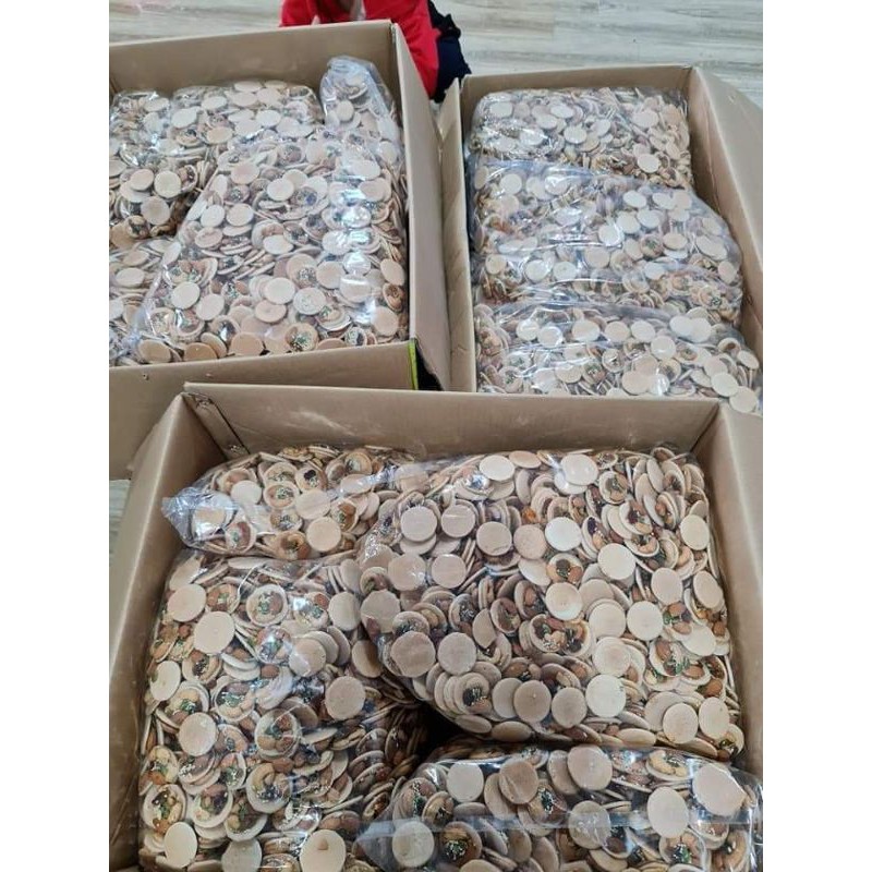 1 hộp 500gr BÁNH ĐỒNG TIỀN Mix Hạt điều ,nho,hạnh nhân , nhân bí iixanh