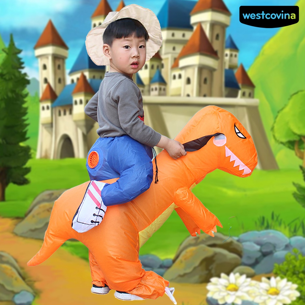 Mới Bộ Đồ Bơm Hơi Hóa Trang Khủng Long Cho Bé