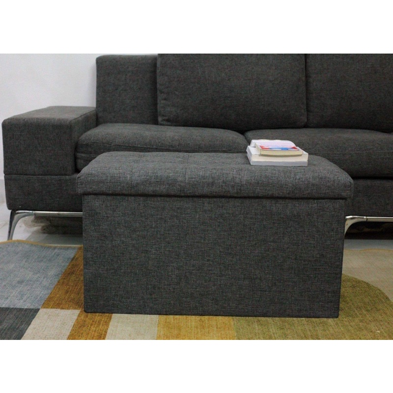 Ghế Sofa Gấp Gọn, Thùng Đựng Đồ Khung Gỗ Bọc Vải, Hộp Để Đồ Đa Năng