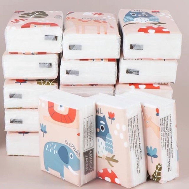 Gói khăn giấy mini bỏ túi miniso siêu đáng yêu