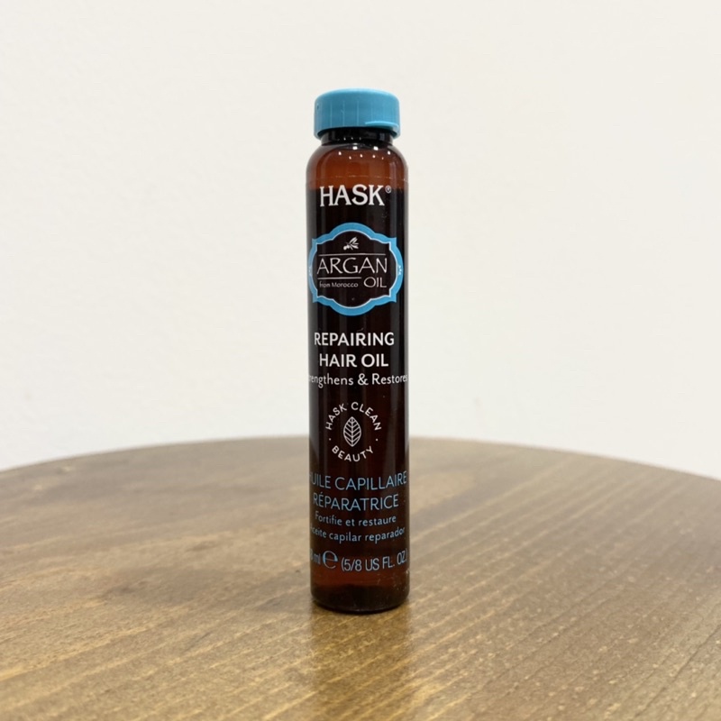 Dầu dưỡng tóc Hask Argan oil from Morocco phục hồi tóc bóng khoẻ, giúp tóc mềm mại mượt mà vào nếp 18ml