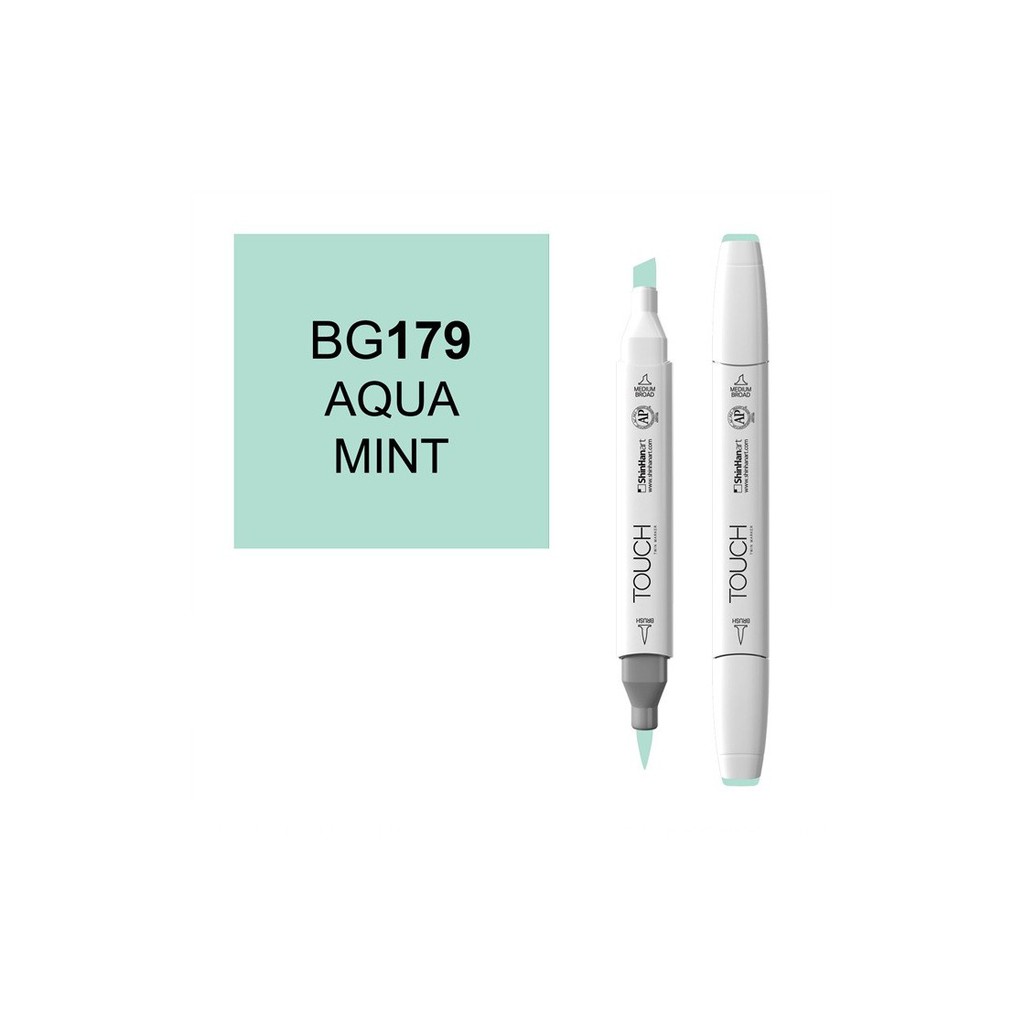 Tông xanh lục bút marker ShinHan Touch Twin Brush - lẻ