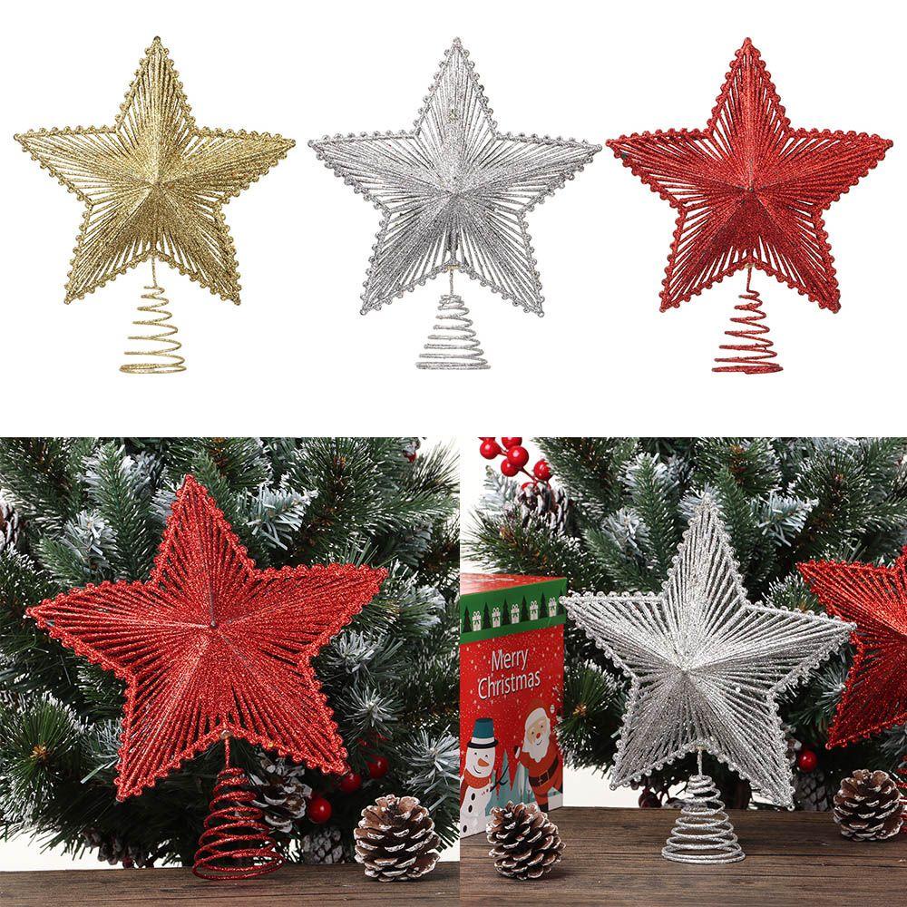 CONOPERY Ngôi Sao Năm Cánh Bằng Sắt Dùng Trang Trí Cây Thông Giáng Sinh