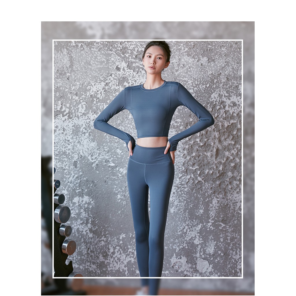 Áo tập yoga nữ dài tay Louro LA61, kiểu áo tập croptop dùng tập gym, yoga, zumba - chất liệu siêu co giãn, thoáng mát