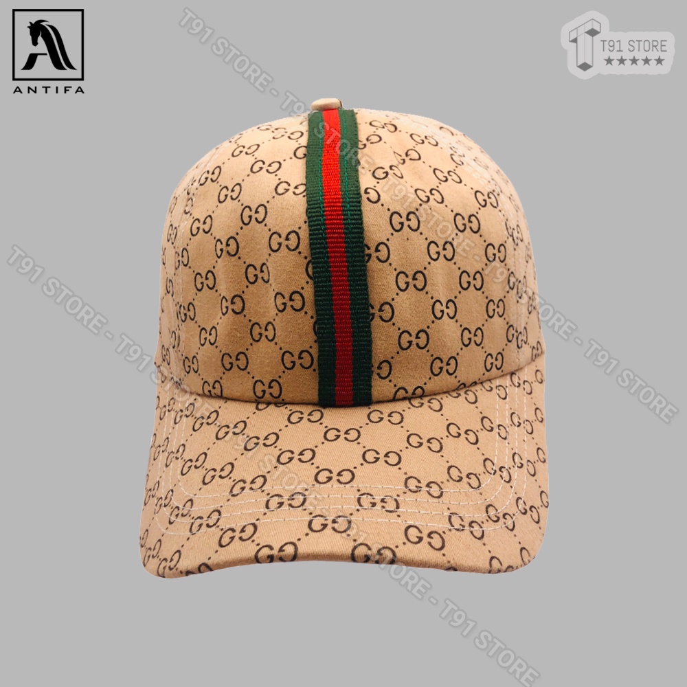 Mũ lưỡi trai GG mác dọc - Mũ thể thao GC phom dáng chuẩn, phong cách thời trang, dễ phối đồ