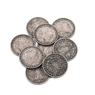 Đồ chơi ảo thuật với xu one dollar morgan bạc