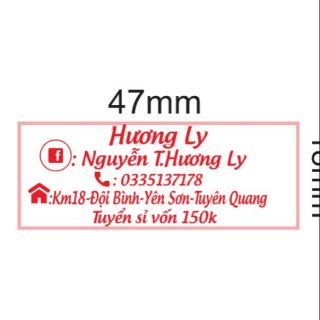Khắc dấu theo yêu cầu trên mặt dấu 20mm× 47mm .Không giới hạn nội dung số dòng .