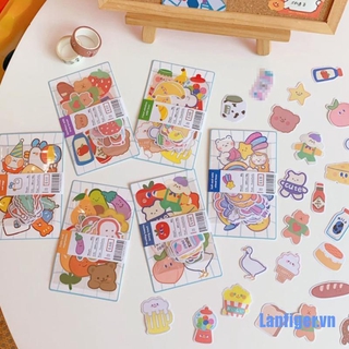 Bộ 40 miếng dán trang trí hình hành tinh / gấu / thỏ / gấu dễ thương