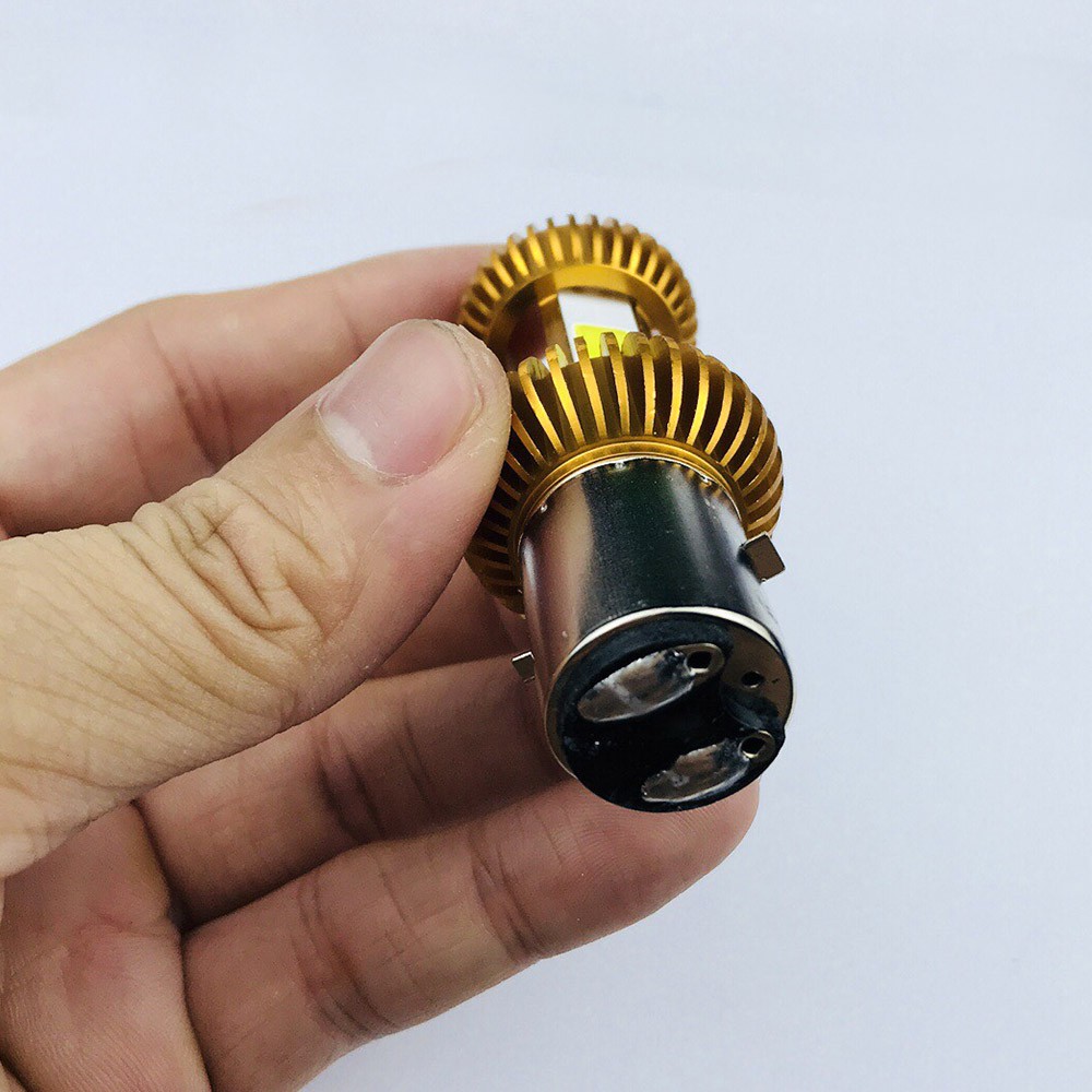 Đèn Pha Cob 3 Tim Chân S2 Gắn Xe Classic ( Đầu to )