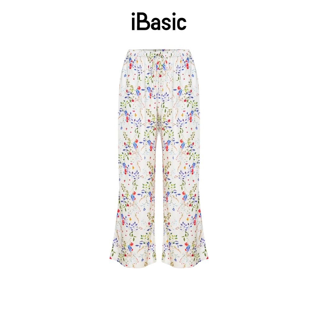 Quần dài nữ lụa satin iBasic HOMW026