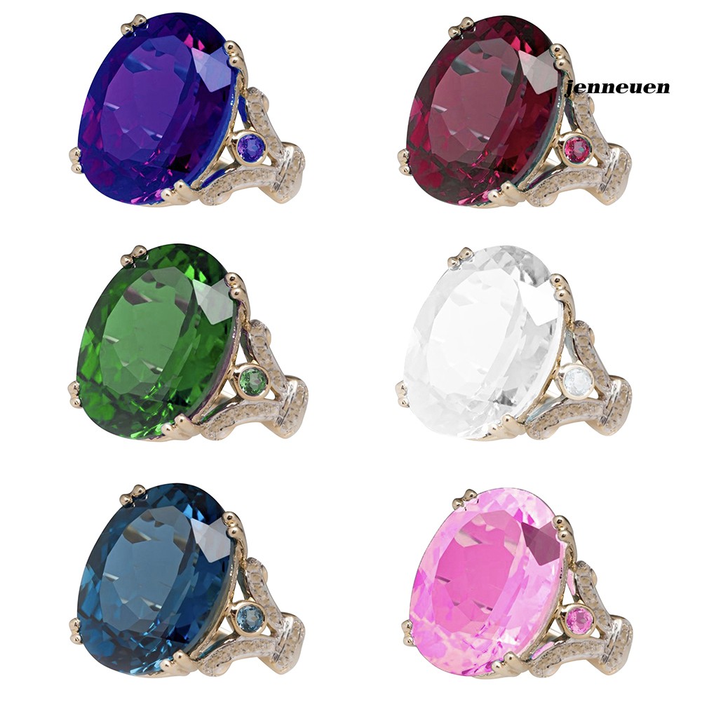 Nhẫn Hợp Kim Đính Đá Lấp Lánh Thời Trang Cho Nữ