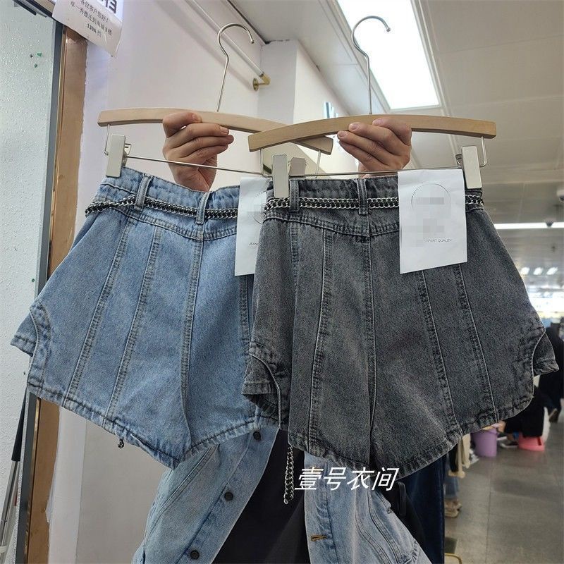 Quần Đùi Jeans Lưng Cao Phong Cách Retro Mẫu Mới Thời Trang Cho Nữ