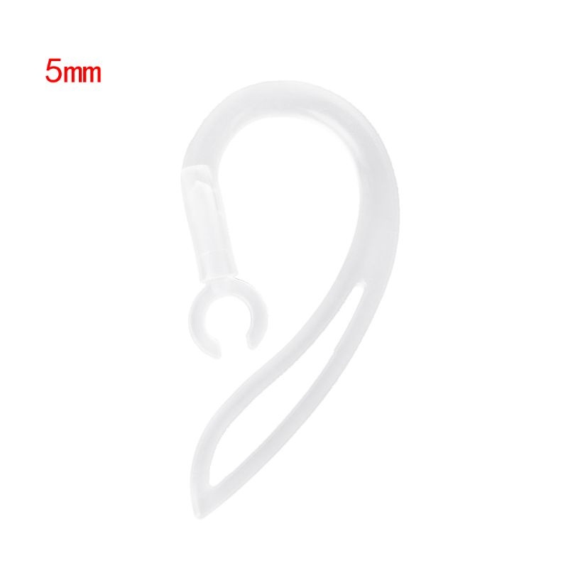 Móc Tai Nghe Bluetooth Bằng Silicon Mềm Trong Suốt 5mm Chất Lượng Cao