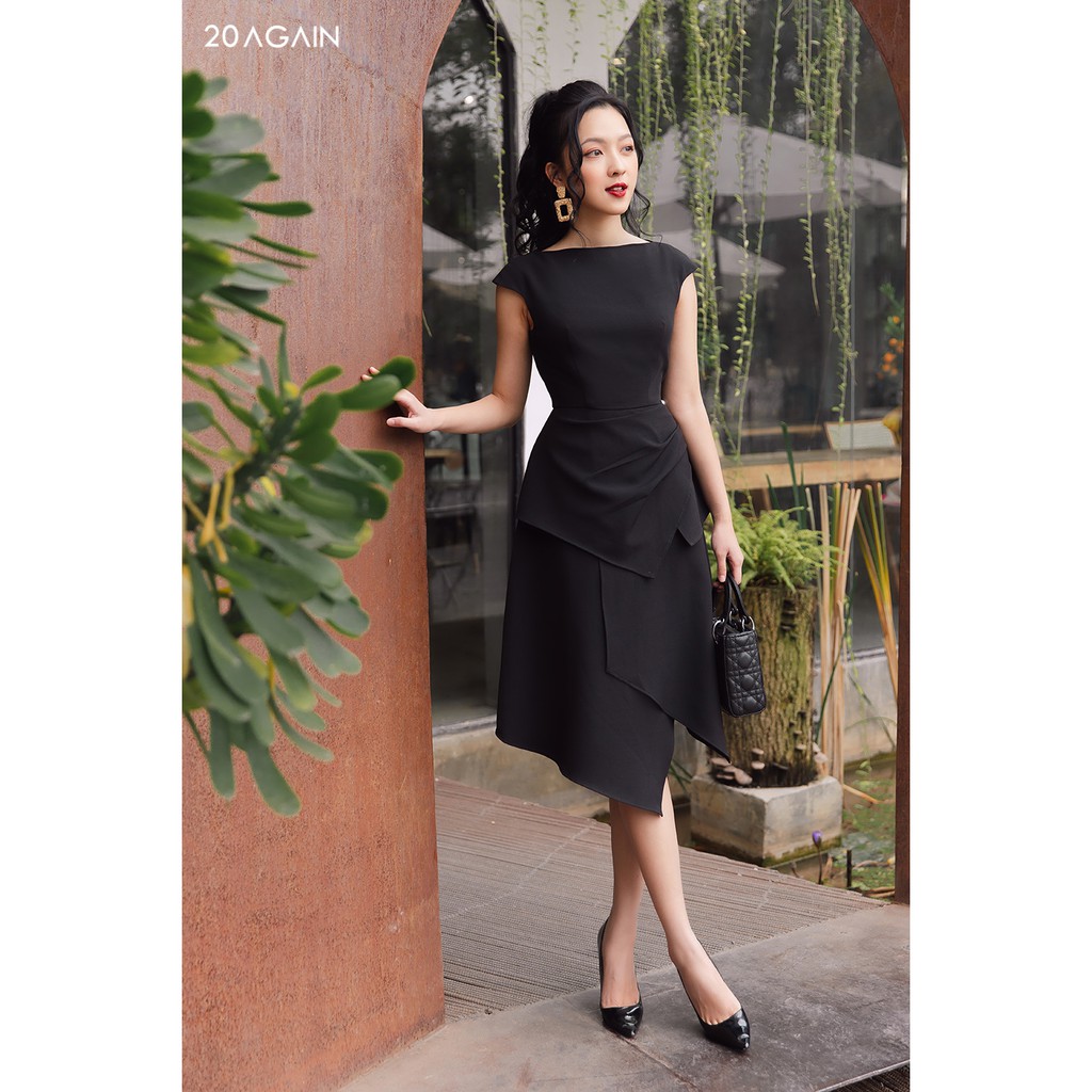 Đầm Xòe Xếp Ly Sườn DEA1085 20AGAIN | BigBuy360 - bigbuy360.vn