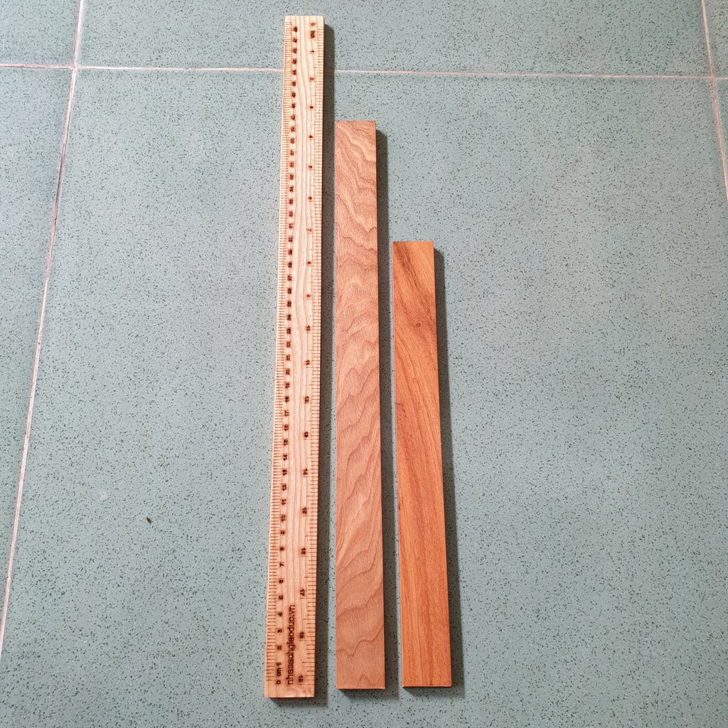 Thước Gỗ 30, 40cm Giáo Viên - Gỗ Sồi Trơn (không in mực thước)