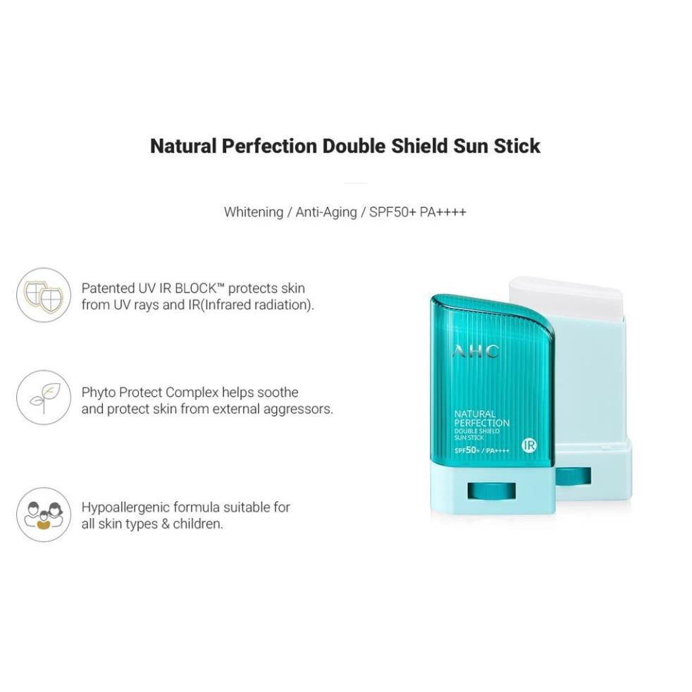 Kem Chống Nắng Dạng Thỏi AHC Natural Perfection Double Shield Sun Stick SPF 50+ PA ++++ 22g